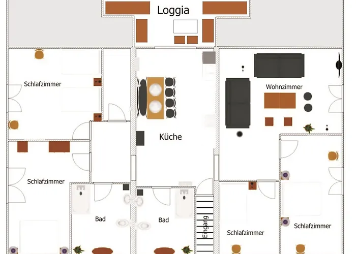 Auf Dem Dorf, Apartmán